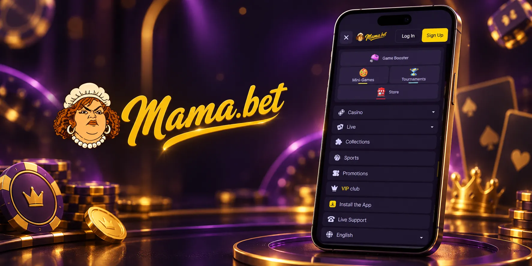 MamaBet Casino App-schermafbeelding